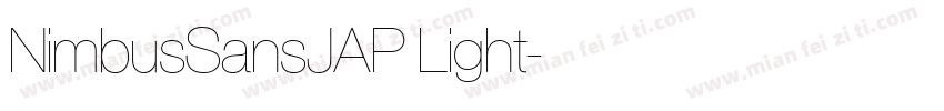 NimbusSansJAP Light字体转换